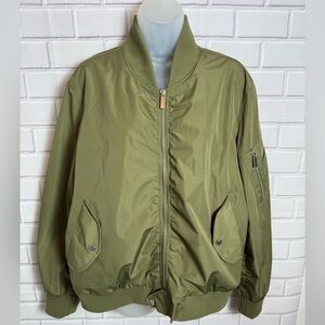 French Connection Olive green bomber jacket/size XL